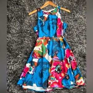 Women dress ARk & eco color floral cross size S